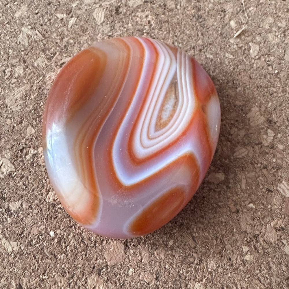 Polished carnelian smooth  Stone